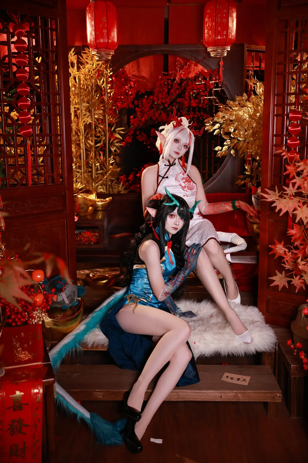 Cosplay, Eastern aesthetics, Arknights, Nian & Dusk cosplay, Character Battle