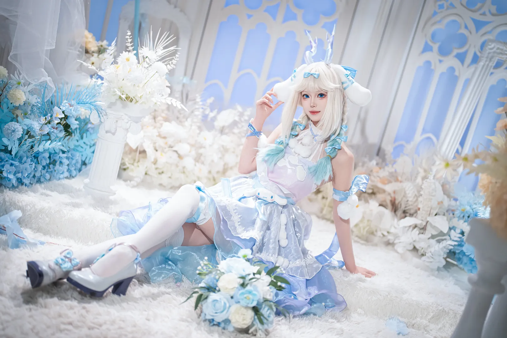 王者荣耀, coser, 瑶cos, 冰雪风格, 颜值摄影 - 第2张