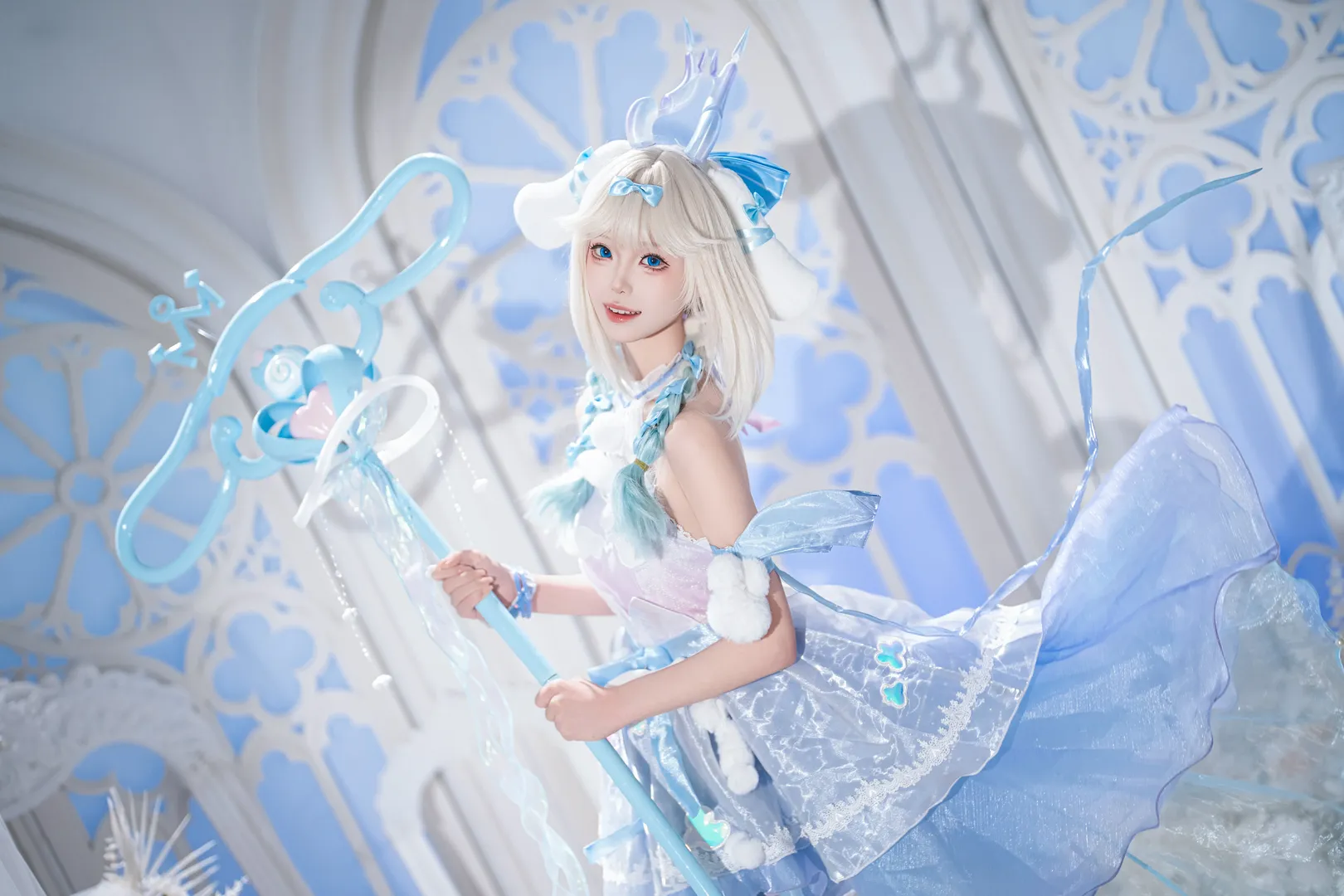 王者荣耀, coser, 瑶cos, 冰雪风格, 颜值摄影 - 第3张