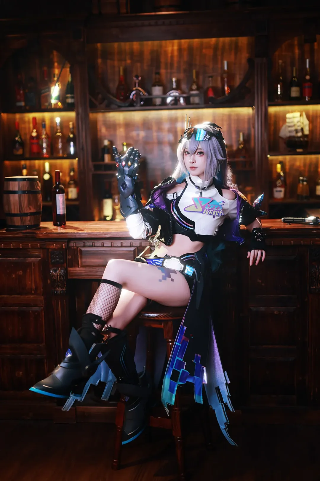 Honkai: Star Rail, Cyberpunk, Anime cosplay, Silver Wolf cosplay, Role-playing game