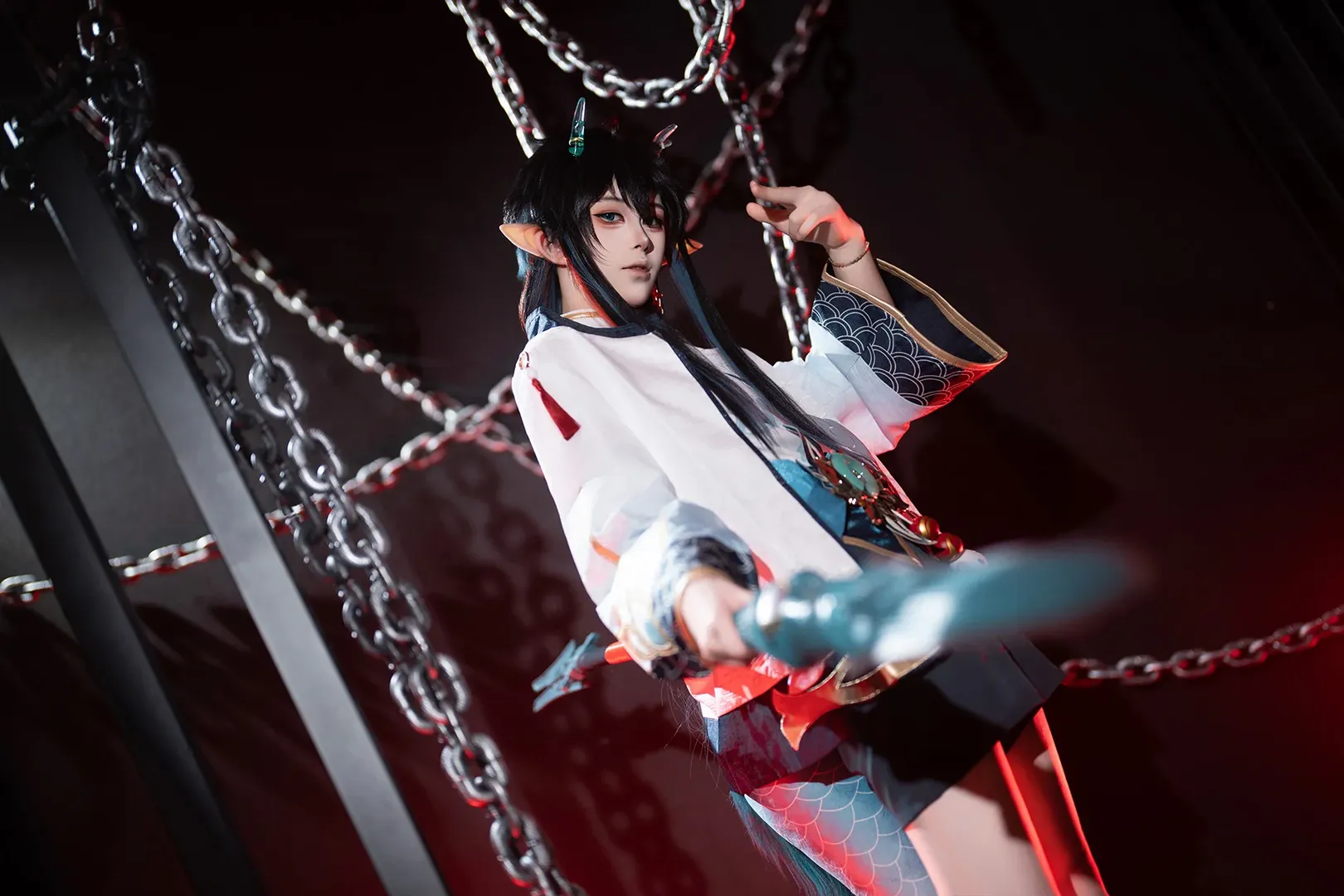 崩坏星穹铁道, cosplay摄影, 丹恒cos, 铁链氛围, 国风奇幻 - 第2张
