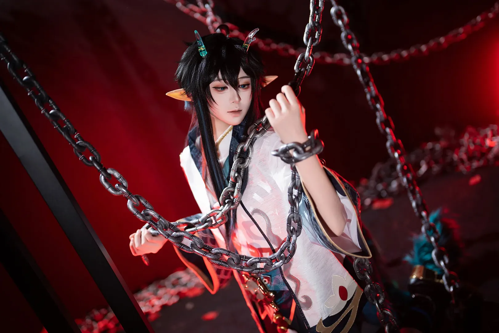 崩坏星穹铁道, cosplay摄影, 丹恒cos, 铁链氛围, 国风奇幻 - 第3张