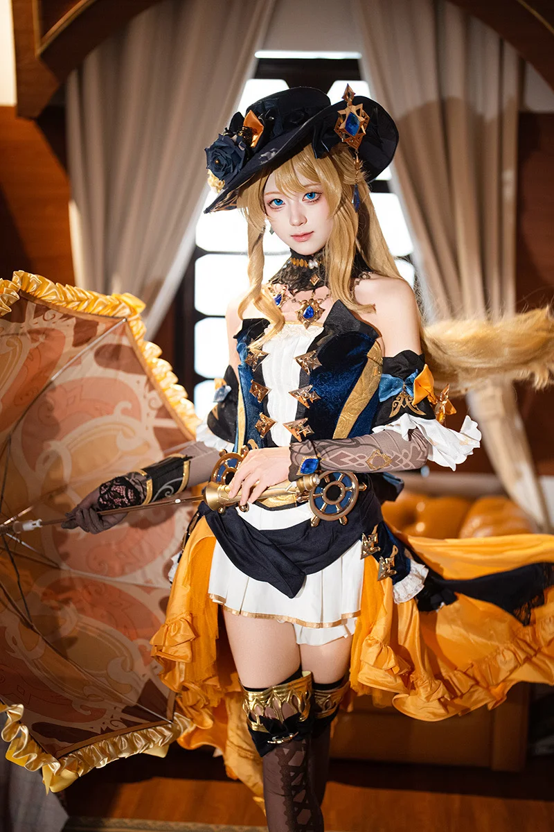 Genshin Impact, Anime-style photography, High-quality cosplay, Navia cosplay, Fontaine character