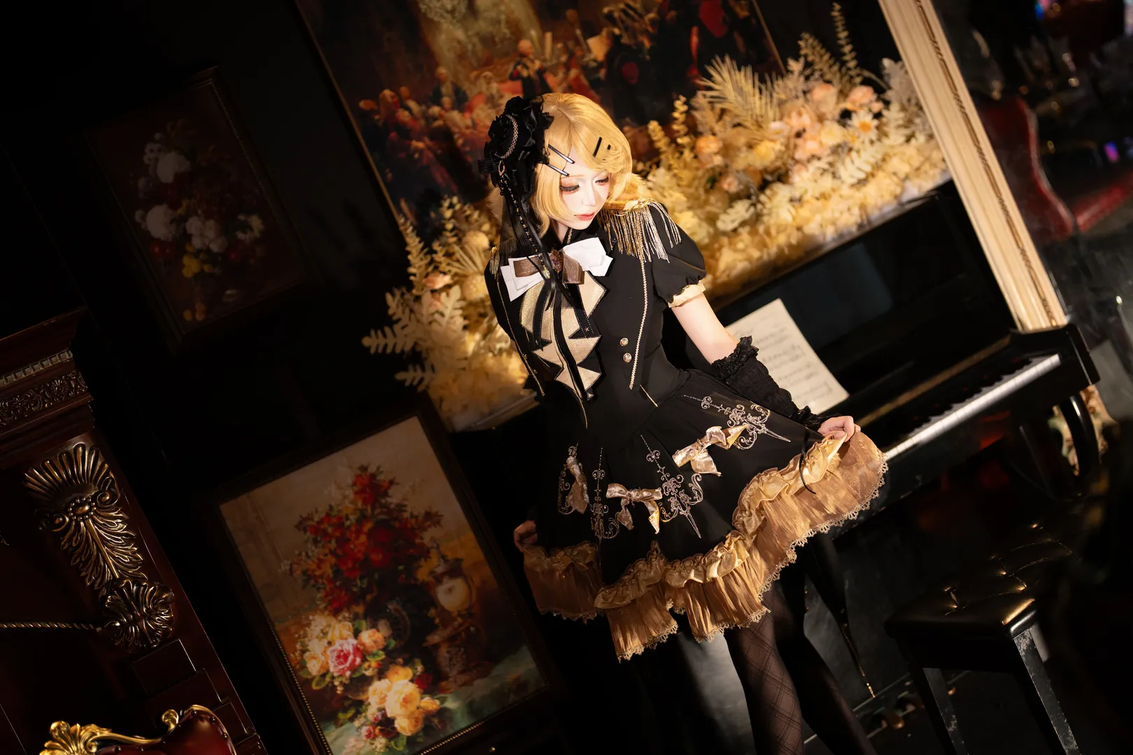 cosplay摄影, 洛丽塔穿搭, Vocaloid, 镜音铃cos, 优雅气质 - 第2张