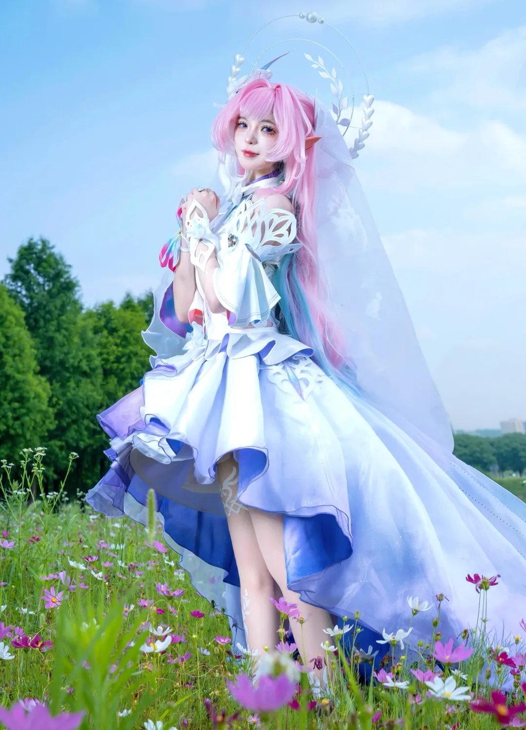 キュレネ コスプレ, 崩壊：スターレイル, アウトドア撮影, 二次元コスプレ, 夢幻的なスタイル