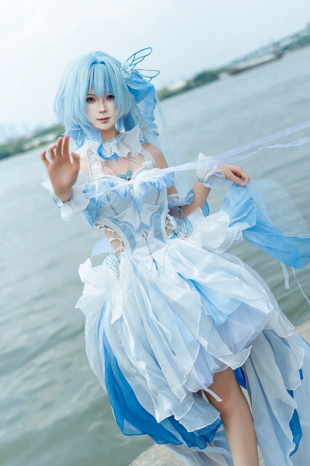 鸣潮, 守岸人cos, 二次元cosplay, cosplay摄影, 水边外景 - 第4张