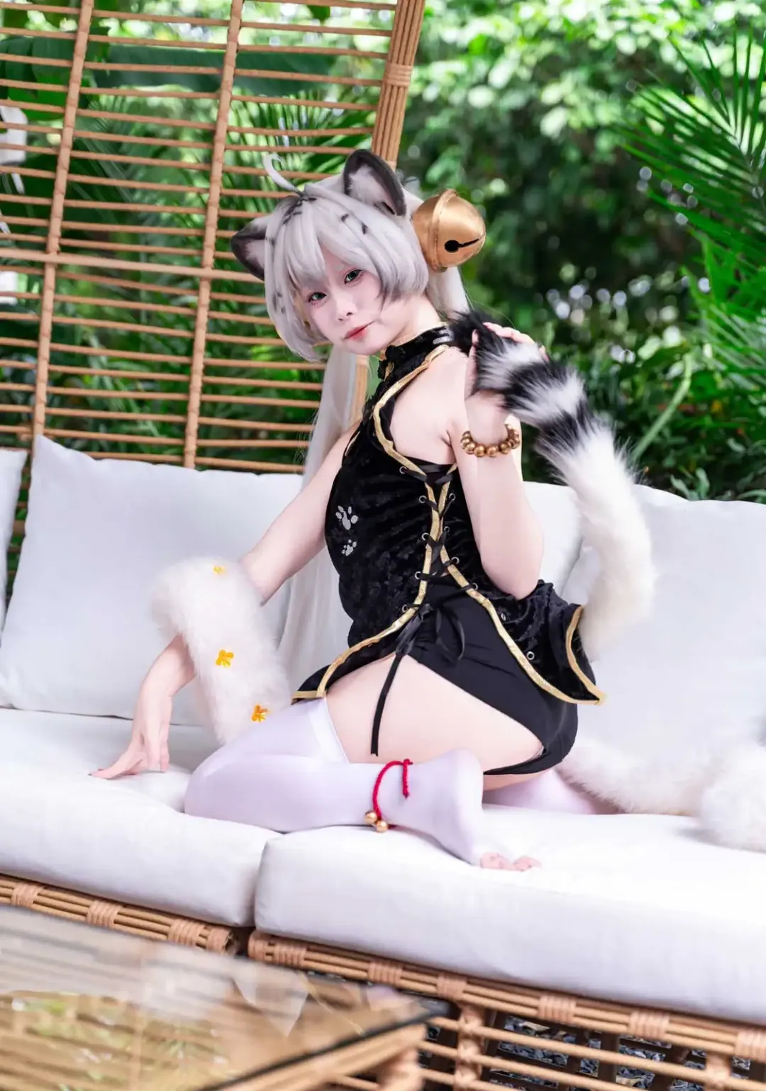 二次元撮影, アニメイベントのコスプレ, 白虎娘 コスプレ, 虎嘯風生, 獣耳少女 - 1枚目