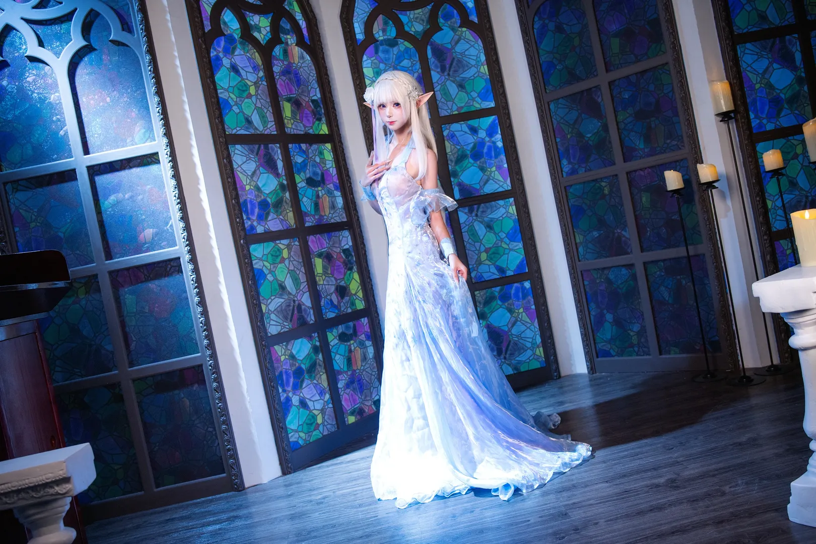 cosplay, Anime-style photography, Re:ZERO -Starting Life in Another World-, Emilia cosplay, Elf ears