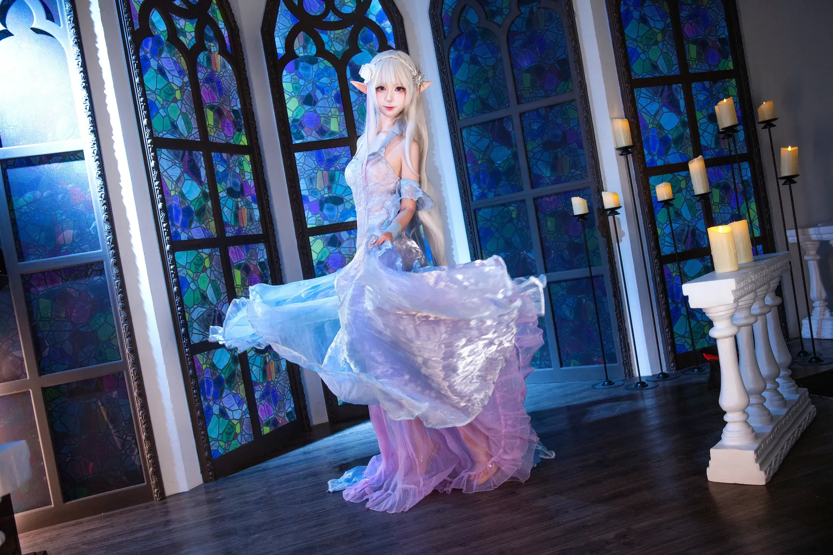 cosplay, 二次元摄影, 从零开始的异世界生活, 爱蜜莉雅cos, 精灵耳 - 第2张