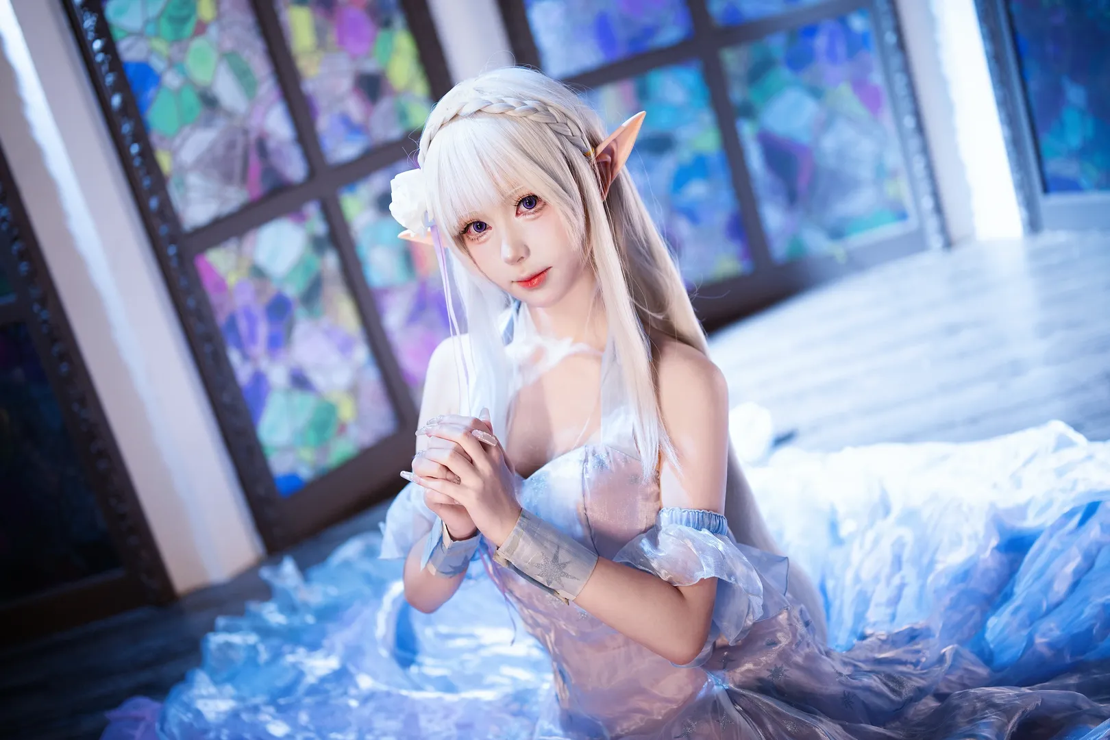 cosplay, 二次元摄影, 从零开始的异世界生活, 爱蜜莉雅cos, 精灵耳 - 第6张