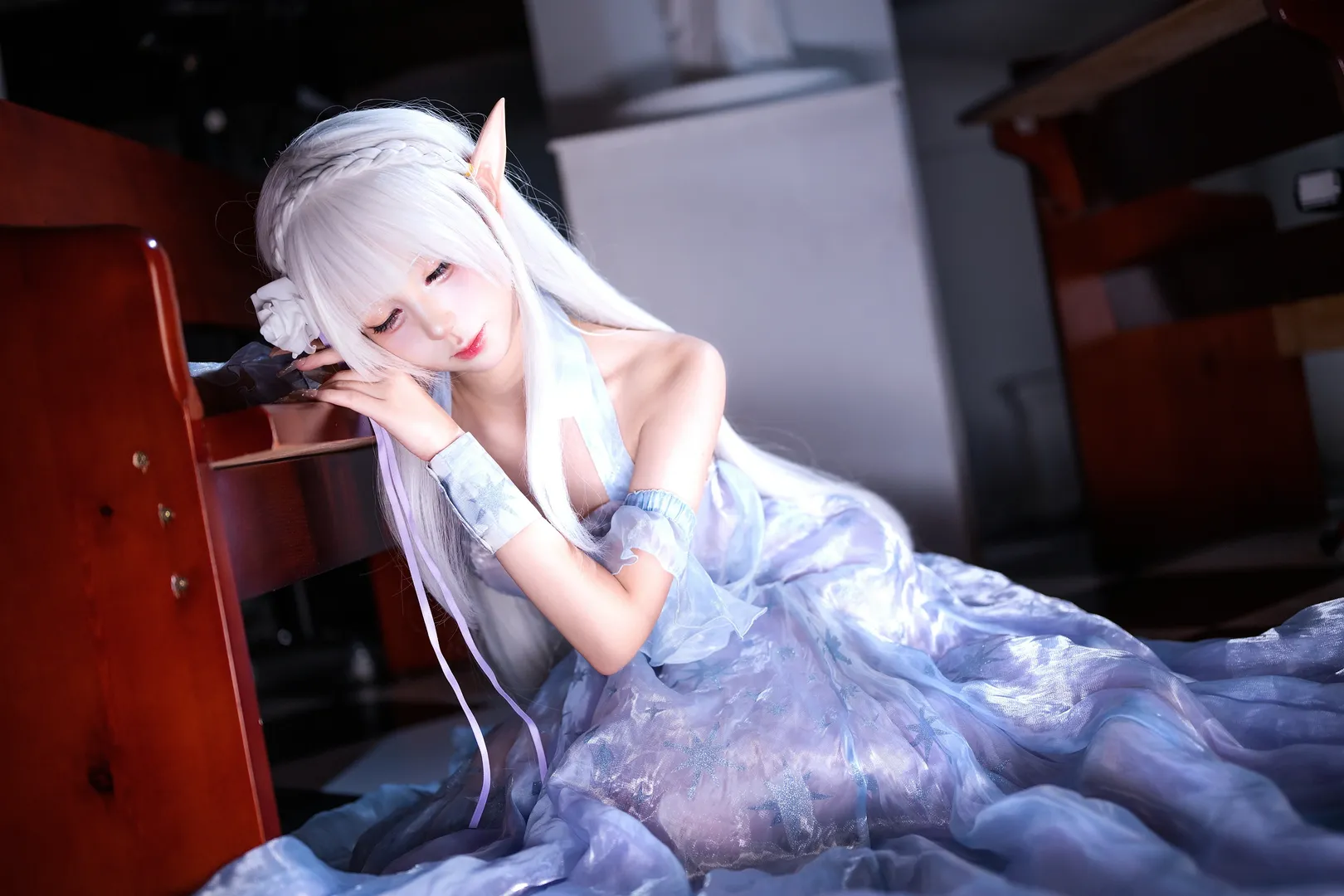 cosplay, 二次元摄影, 从零开始的异世界生活, 爱蜜莉雅cos, 精灵耳 - 第7张