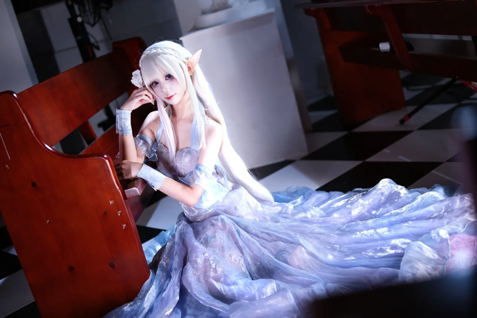 cosplay, 二次元摄影, 从零开始的异世界生活, 爱蜜莉雅cos, 精灵耳 - 第8张