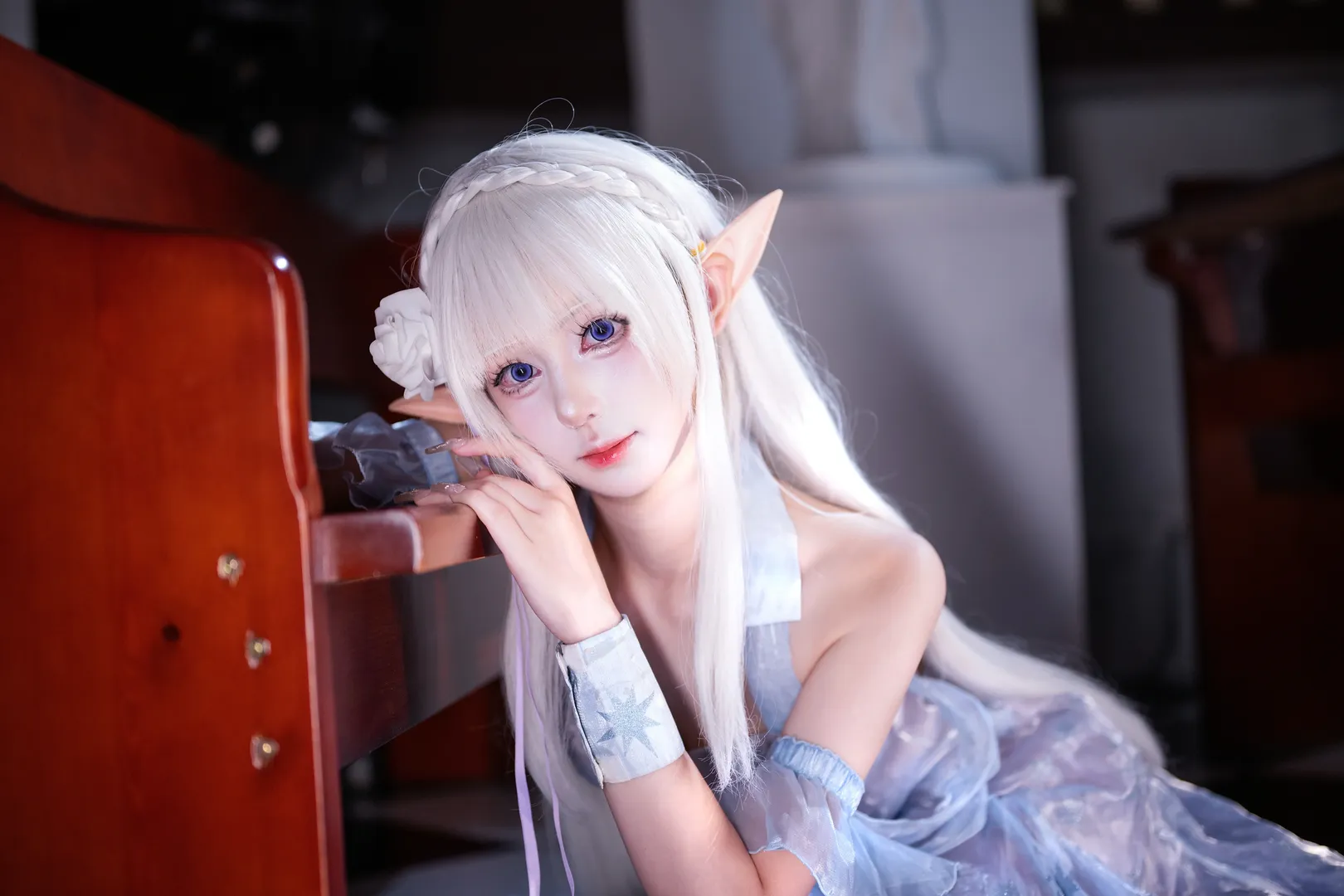 cosplay, 二次元摄影, 从零开始的异世界生活, 爱蜜莉雅cos, 精灵耳 - 第9张