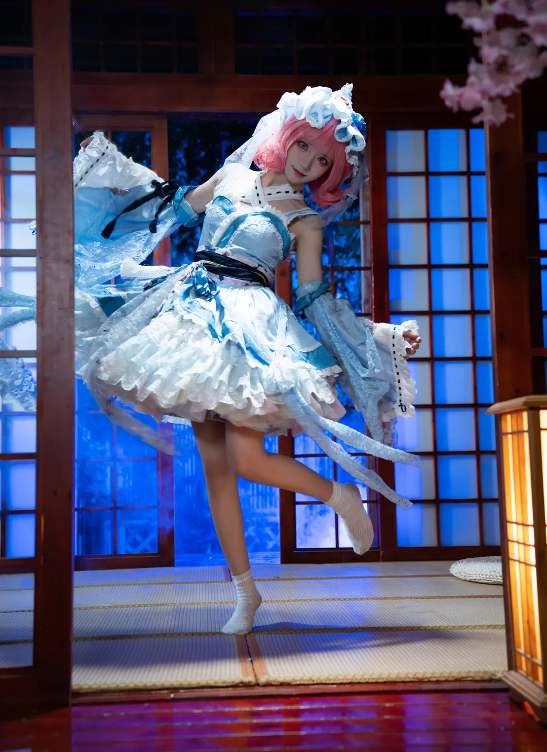 Character accuracy, Aesthetic photography, Touhou Project, Japanese style, Saigyouji Yuyuko cosplay