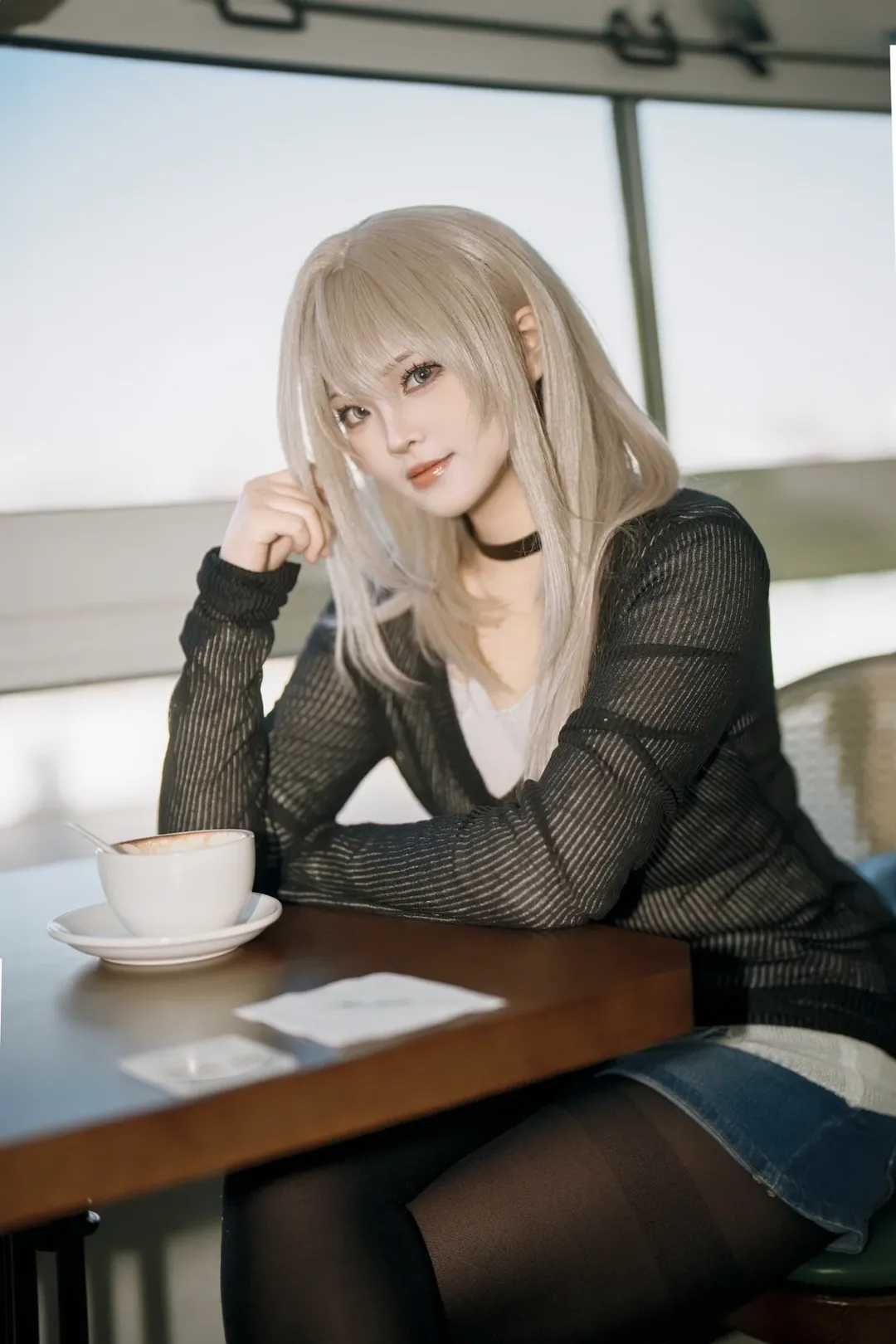 河原木桃香 コスプレ, ガールズバンドクライ, ガールズバンドクライ, ガールズバンド コスプレ, カフェの日常