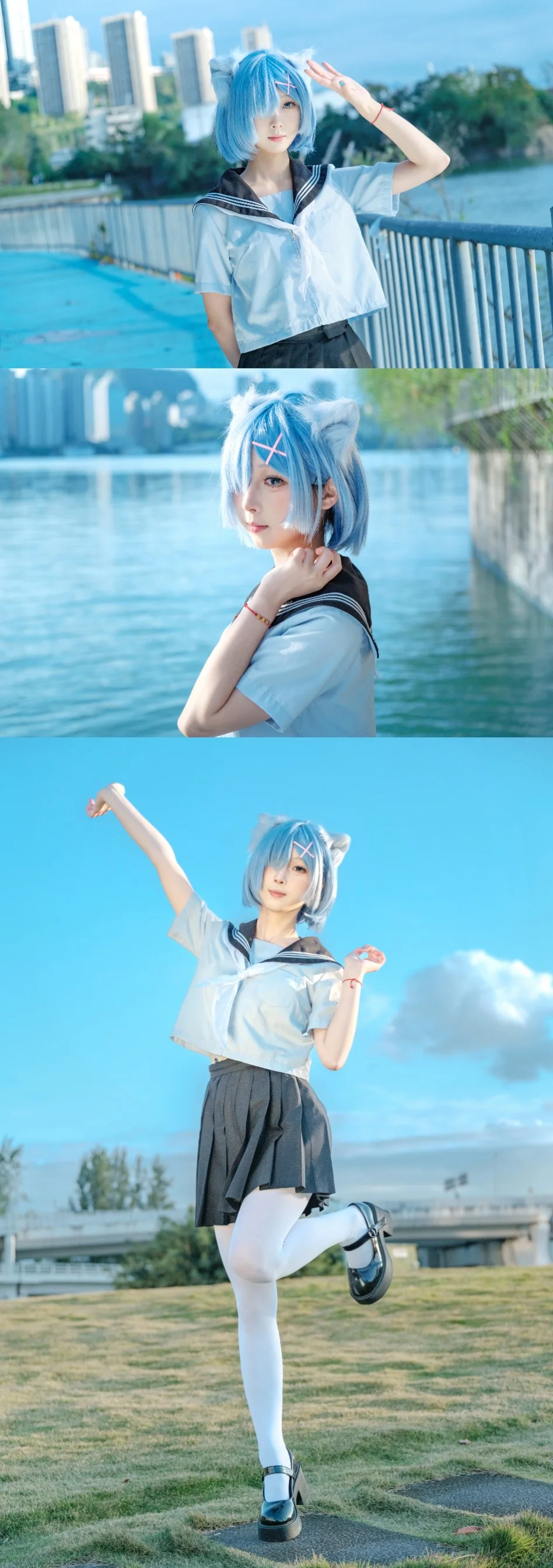 互勉约拍, cosplay摄影, 校园JK, 后藤一里cos, 孤独摇滚 - 第7张
