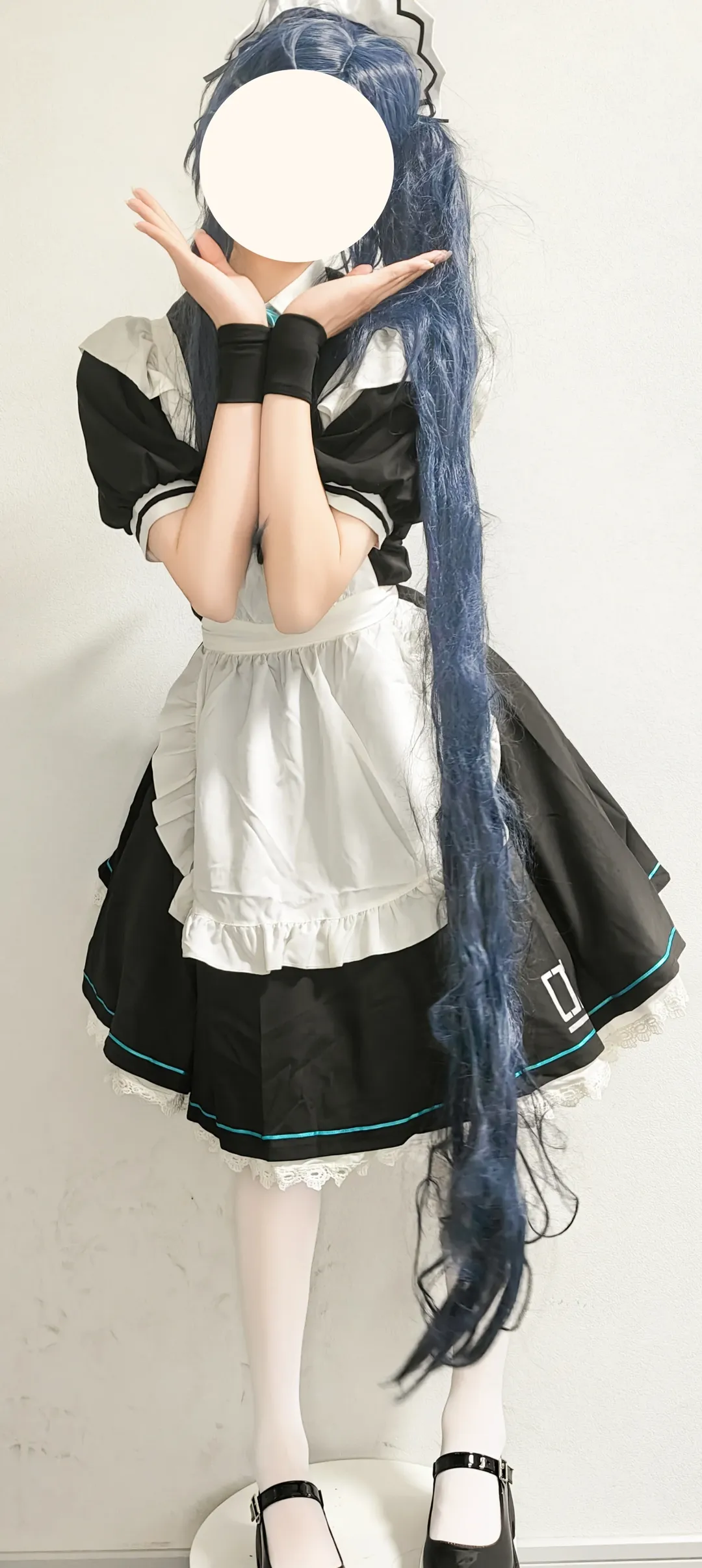 ブルーアーカイブ, メイド服, 二次元コスプレ, 天童アリス コスプレ, 青髪ツインテール - 3枚目