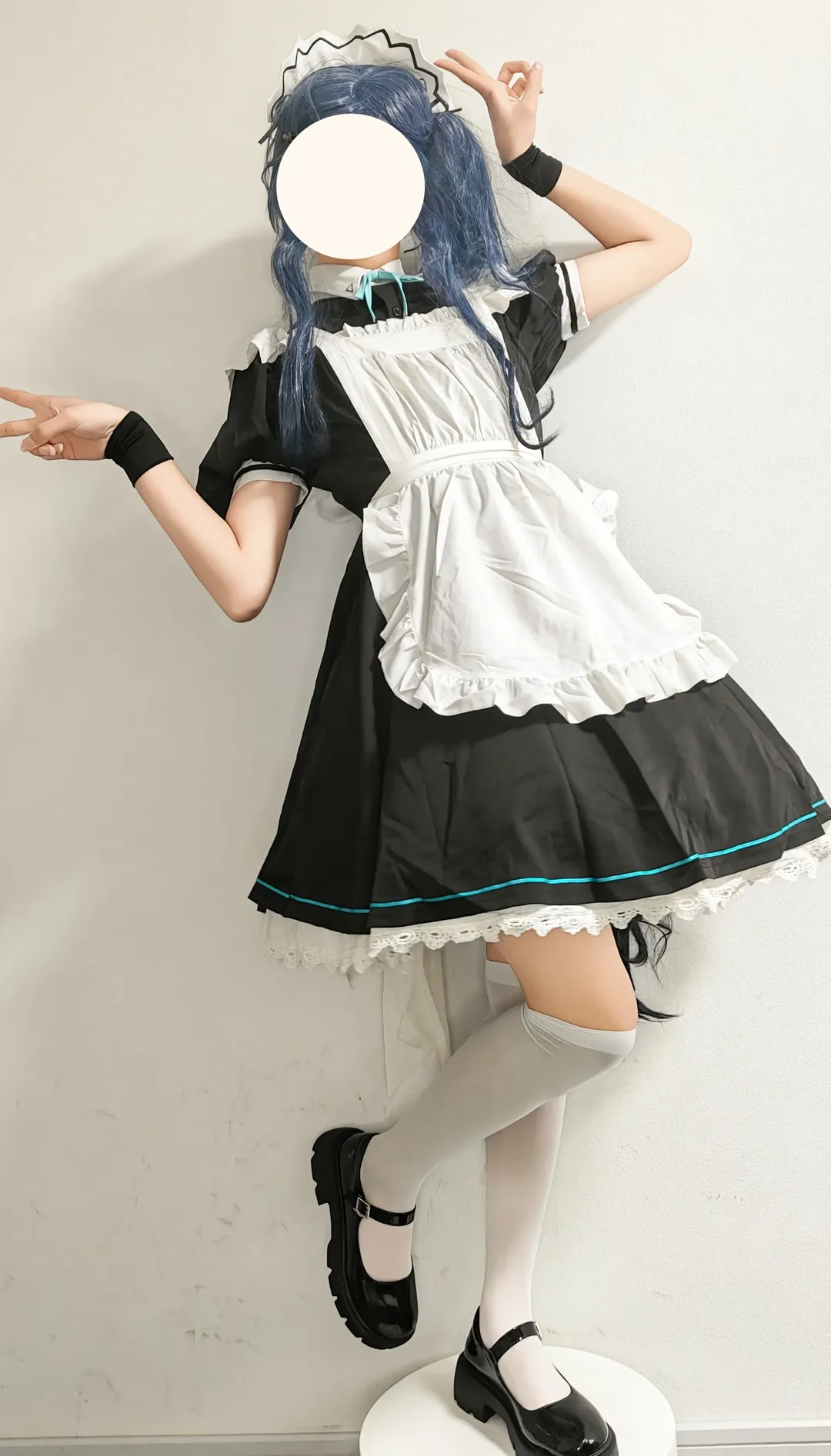 ブルーアーカイブ, メイド服, 二次元コスプレ, 天童アリス コスプレ, 青髪ツインテール - 4枚目