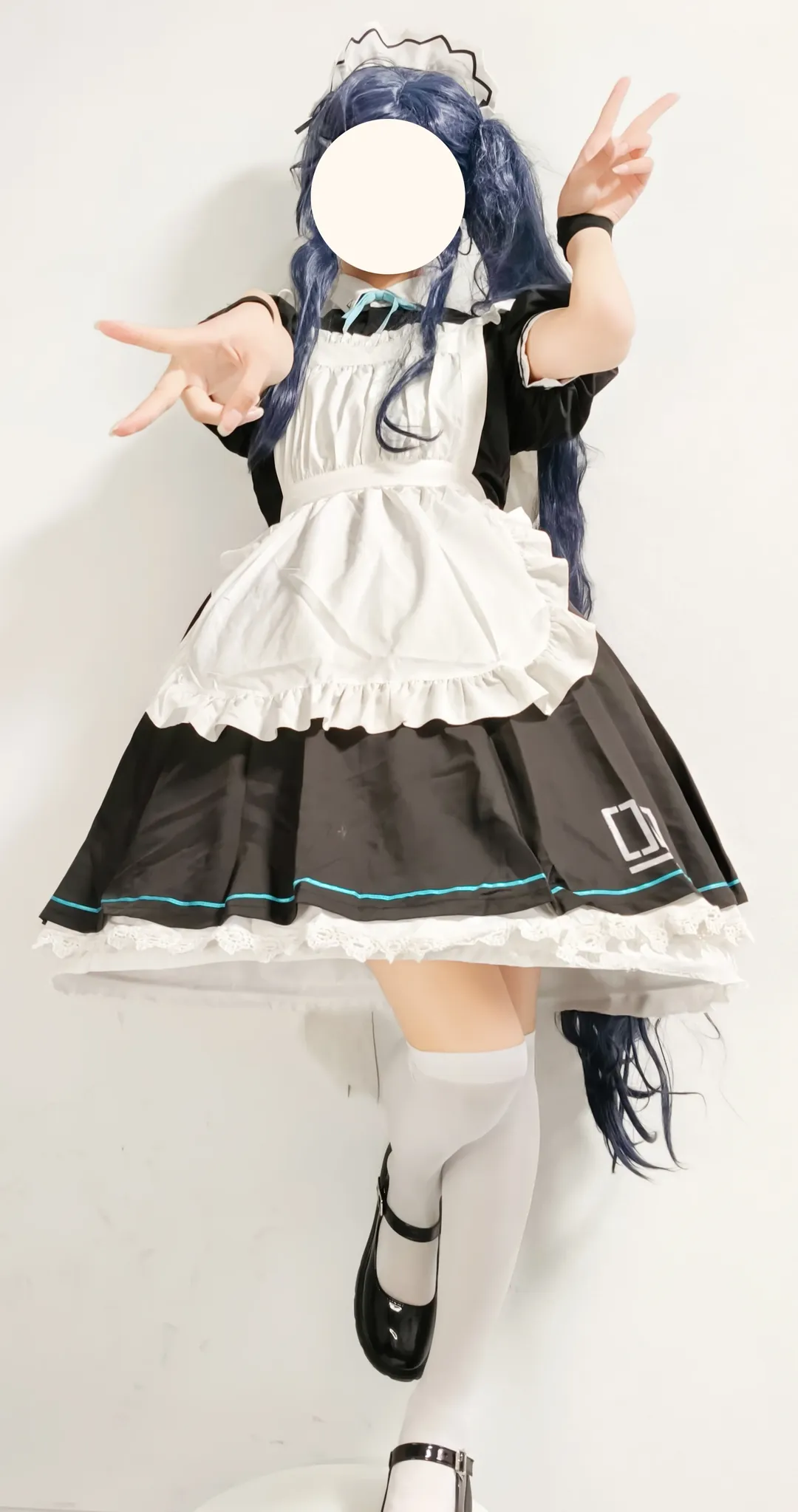 ブルーアーカイブ, メイド服, 二次元コスプレ, 天童アリス コスプレ, 青髪ツインテール - 5枚目