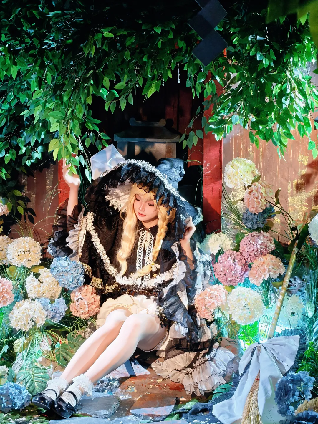 东方project, 雾雨魔理沙cos, 神社摄影, Cosplay花絮, 日系氛围