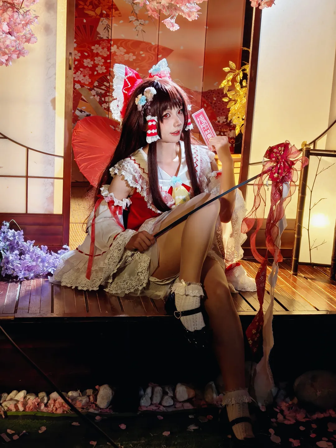 cosplay, 博丽灵梦cos, 东方project, 少女感, 哥特风 - 第2张