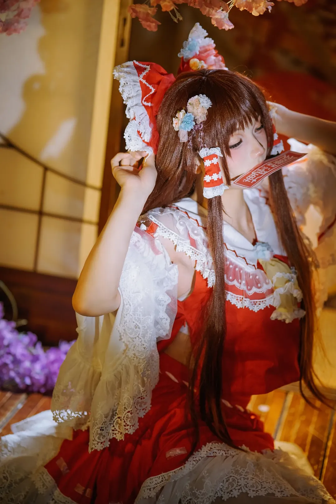 角色扮演, 氛围感, 博丽灵梦cos, 东方project, 少女感