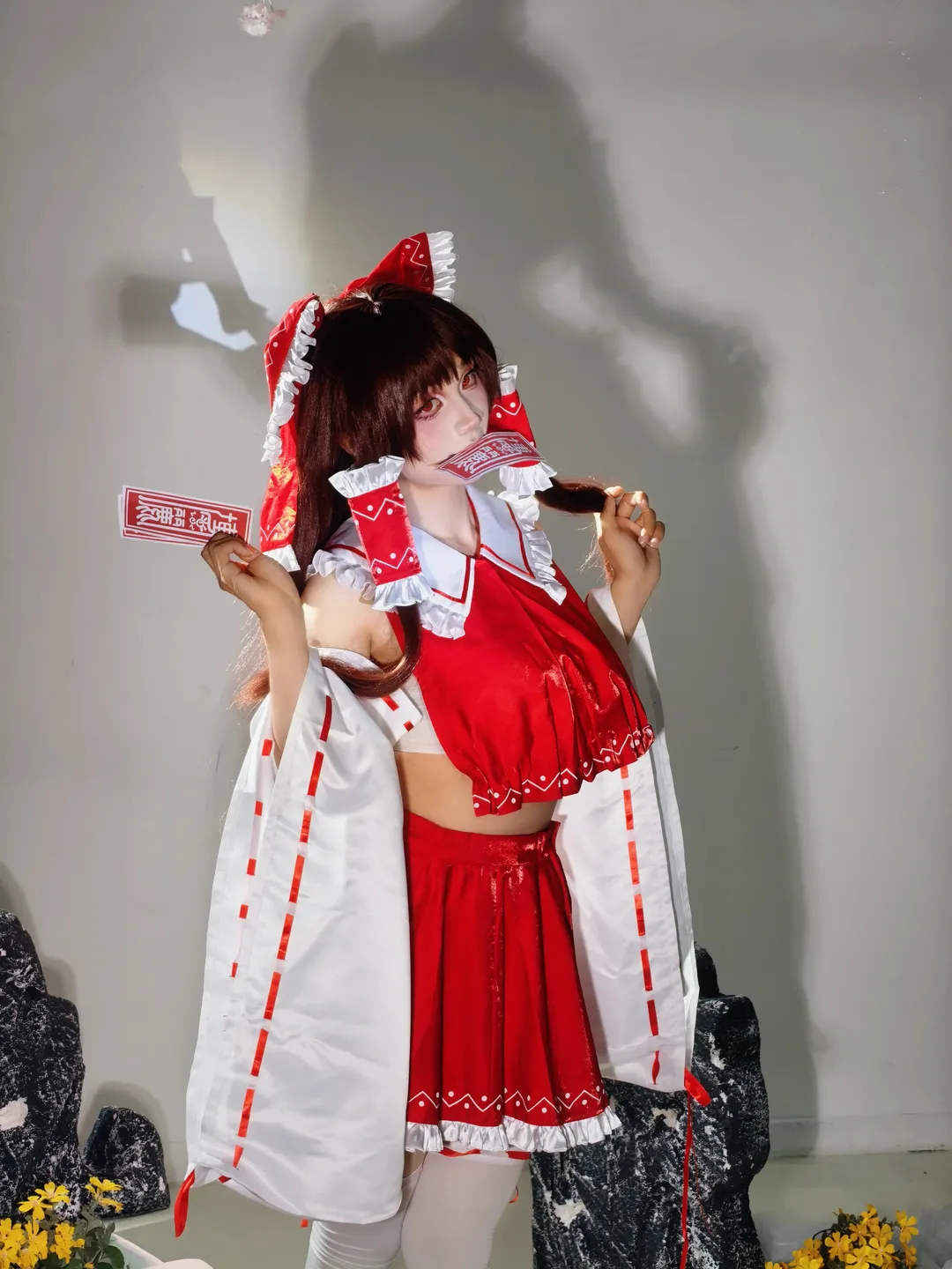 Reimu Hakurei Cosplay, Touhou Project, Girlish vibe, Summer outfit, Shrine maiden cosplay - Image 2