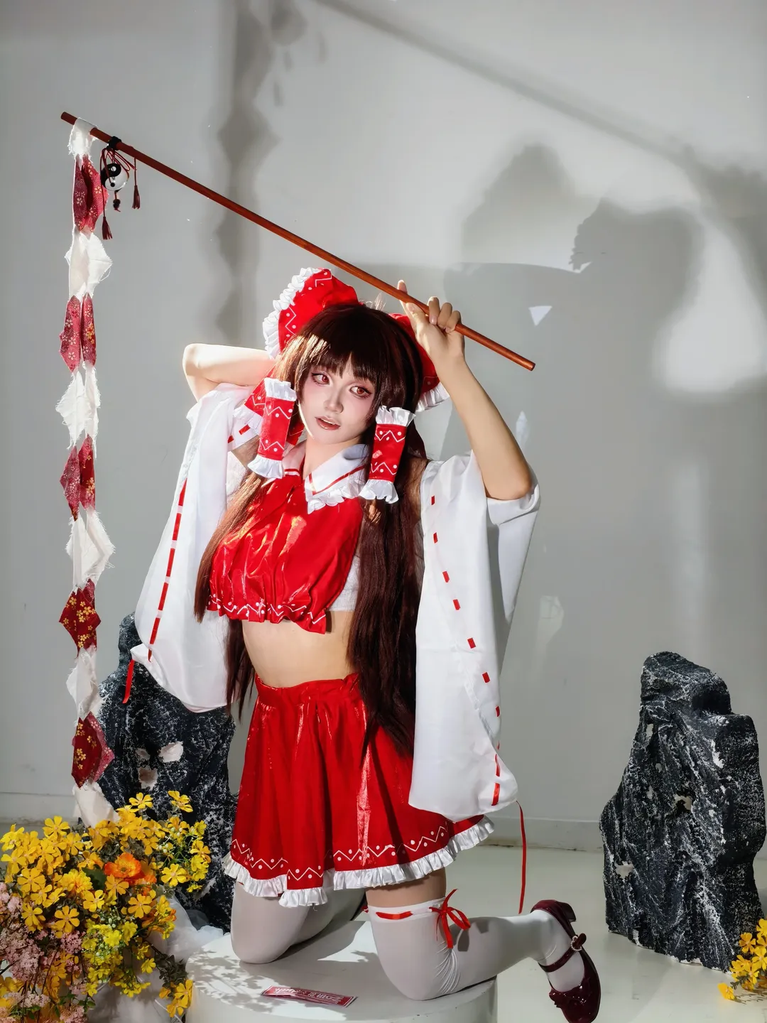 Reimu Hakurei Cosplay, Touhou Project, Girlish vibe, Summer outfit, Shrine maiden cosplay - Image 5