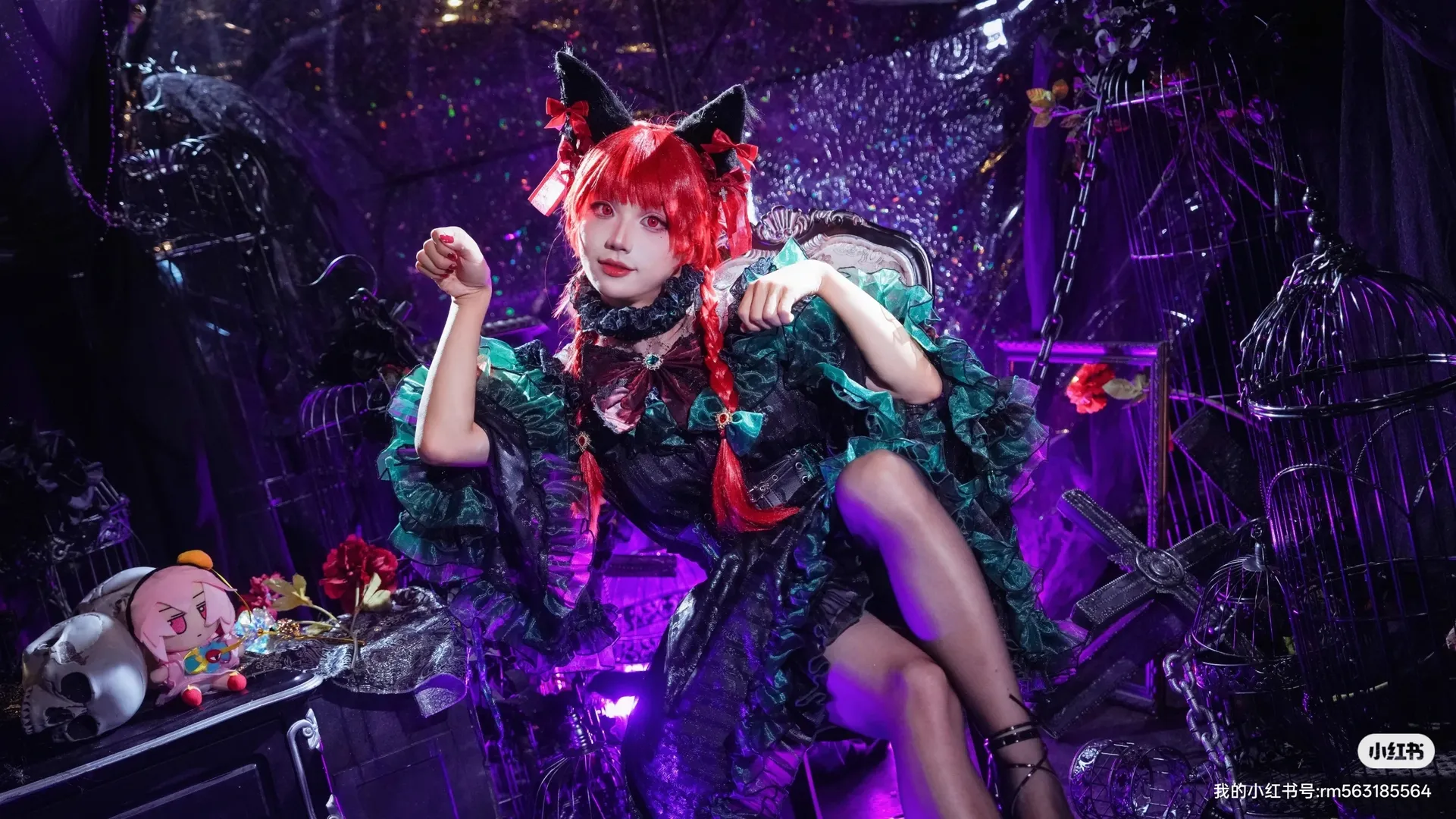 东方project, cos正片, 哥特风, 猫娘, 火焰猫燐cos - 第2张