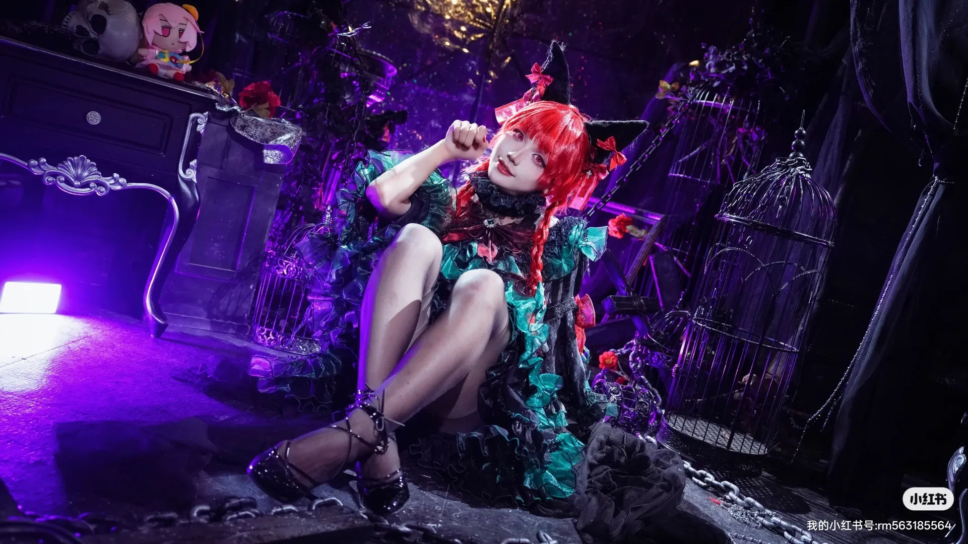 东方project, cos正片, 哥特风, 猫娘, 火焰猫燐cos - 第3张