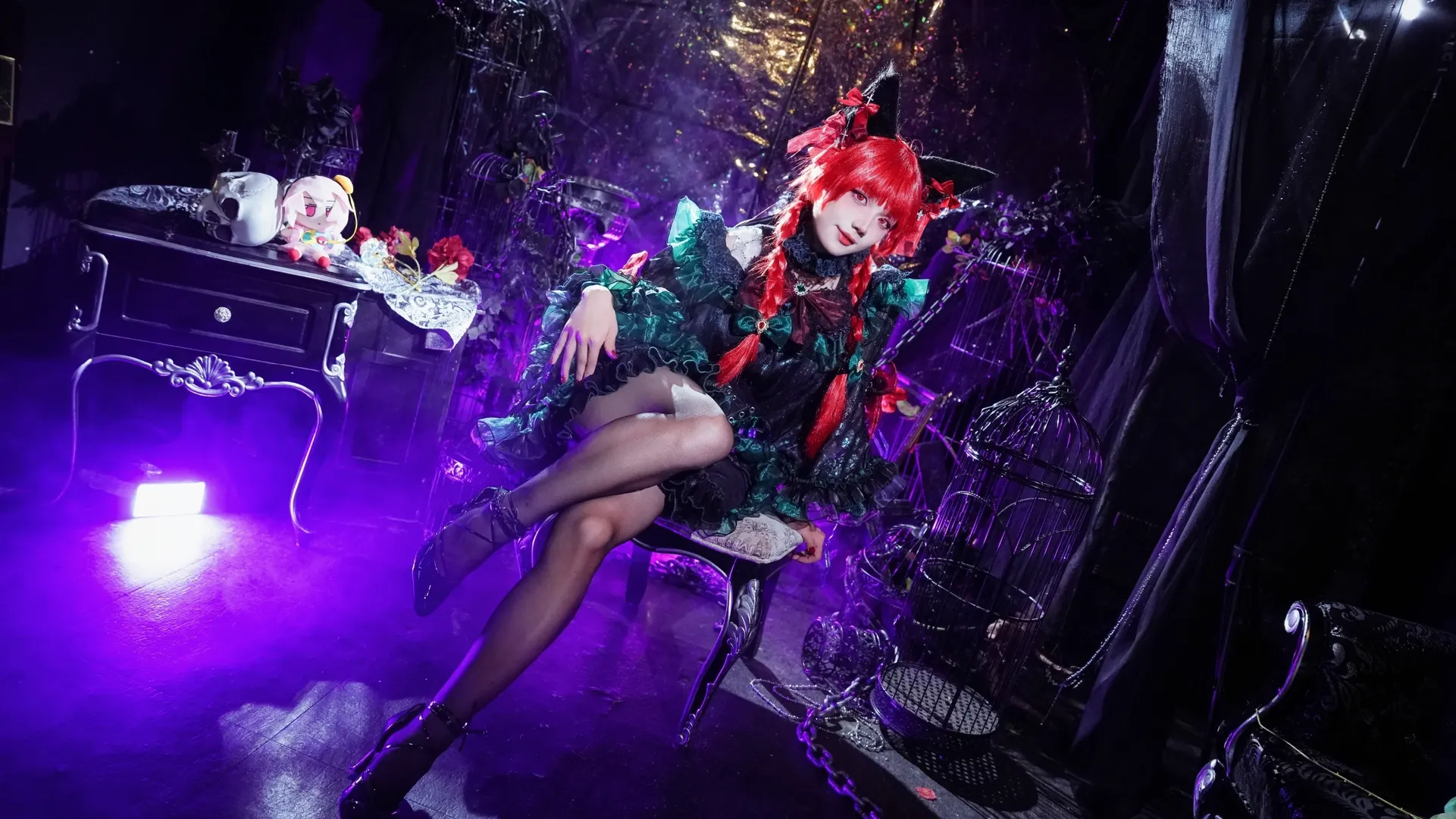 东方project, cos正片, 哥特风, 猫娘, 火焰猫燐cos - 第4张