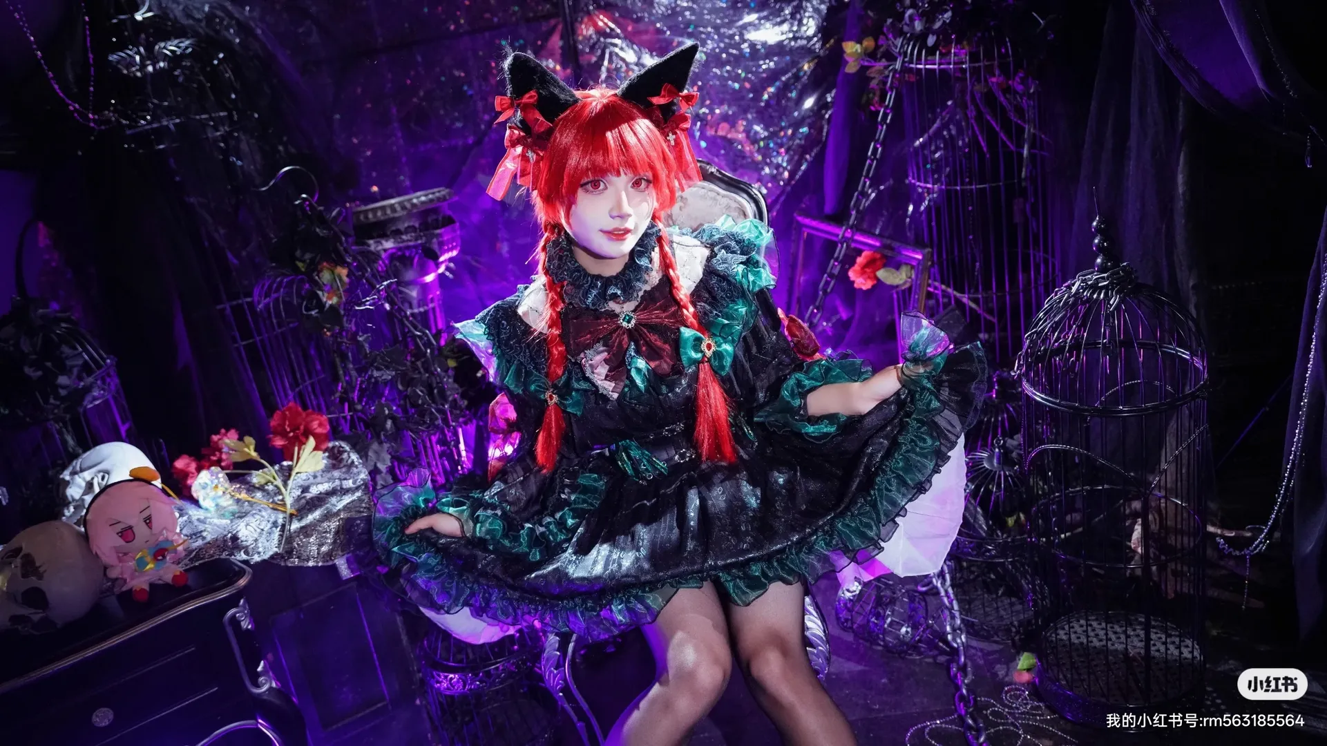 东方project, cos正片, 哥特风, 猫娘, 火焰猫燐cos - 第7张