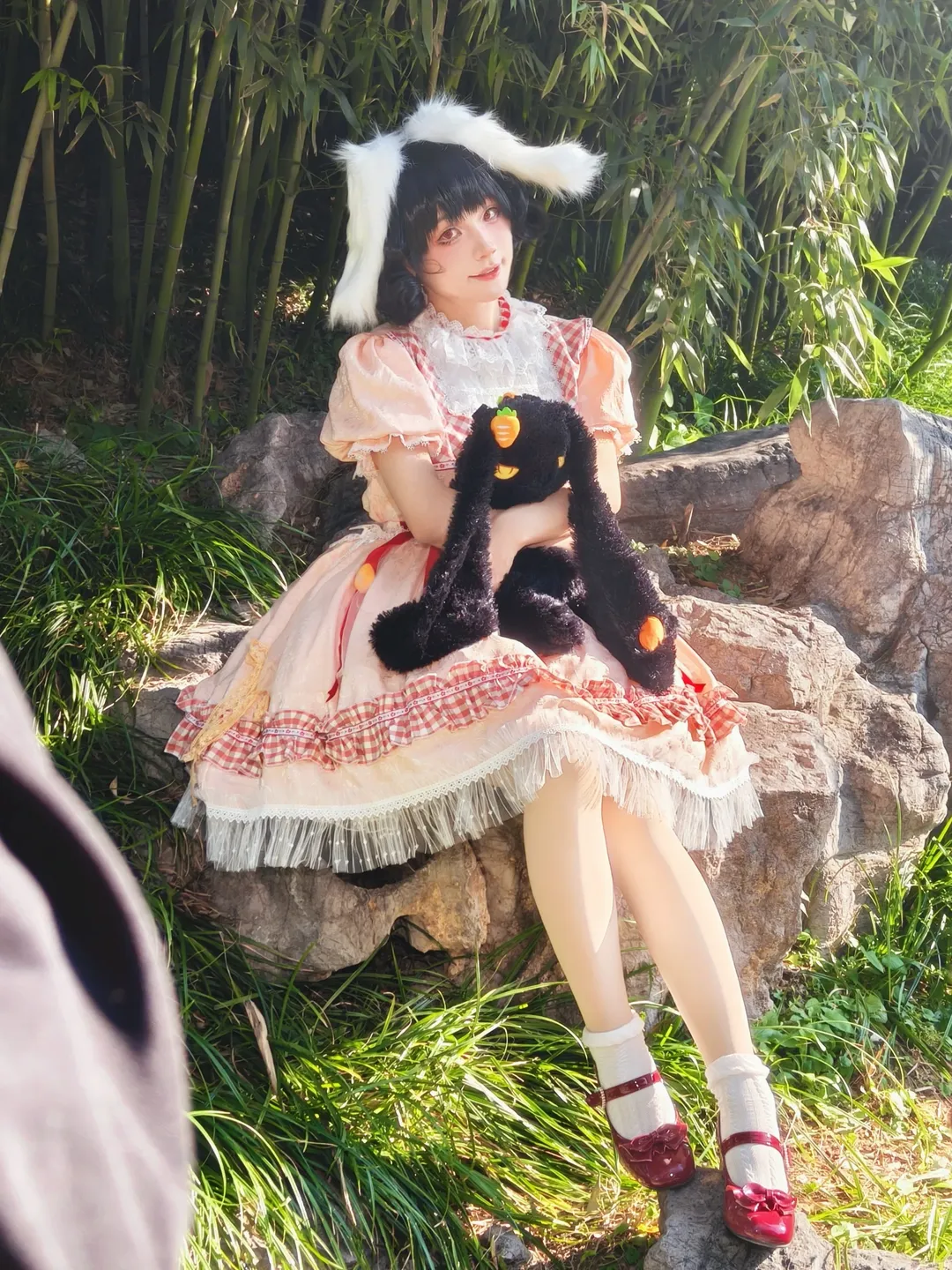 東方Project, 因幡てゐ コスプレ, ロリータファッション, 竹林写真, 二次元コスプレ撮影 - 2枚目