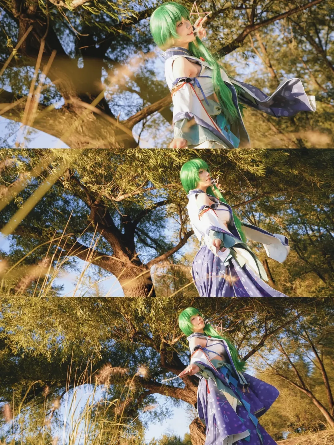 东方project, 户外摄影, 光影氛围, 东风谷早苗cos, 二次元写真 - 第1张