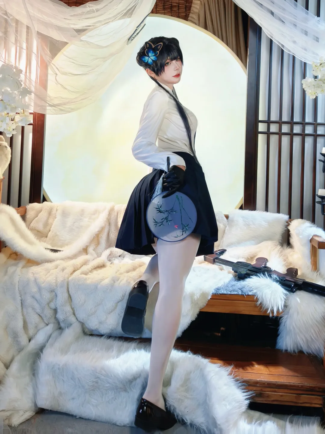 蔚蓝档案, 少女写真, 龙华妃咲cos, jk制服, cosplay日常 - 第5张