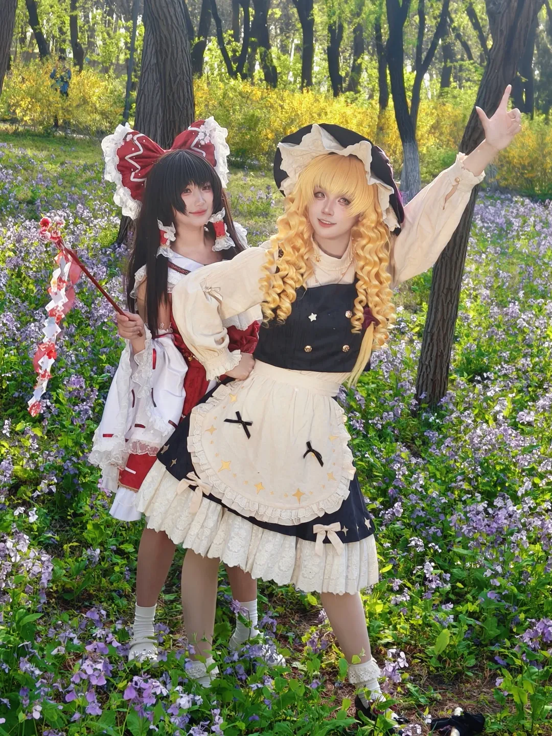 Touhou Project, Marisa Kirisame cosplay, Anime cosplay, Spring outing, Main cast