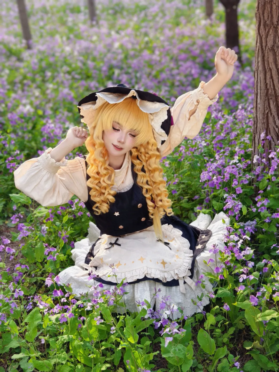 东方project, 雾雨魔理沙cos, 二次元cosplay, 春日踏青, 主角组 - 第6张