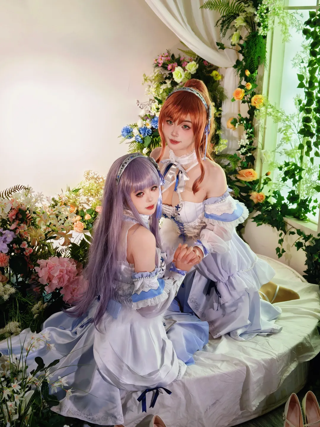 cosplay, 双人cos, BanG Dream!, 凑友希那cos, 教堂摄影 - 第8张