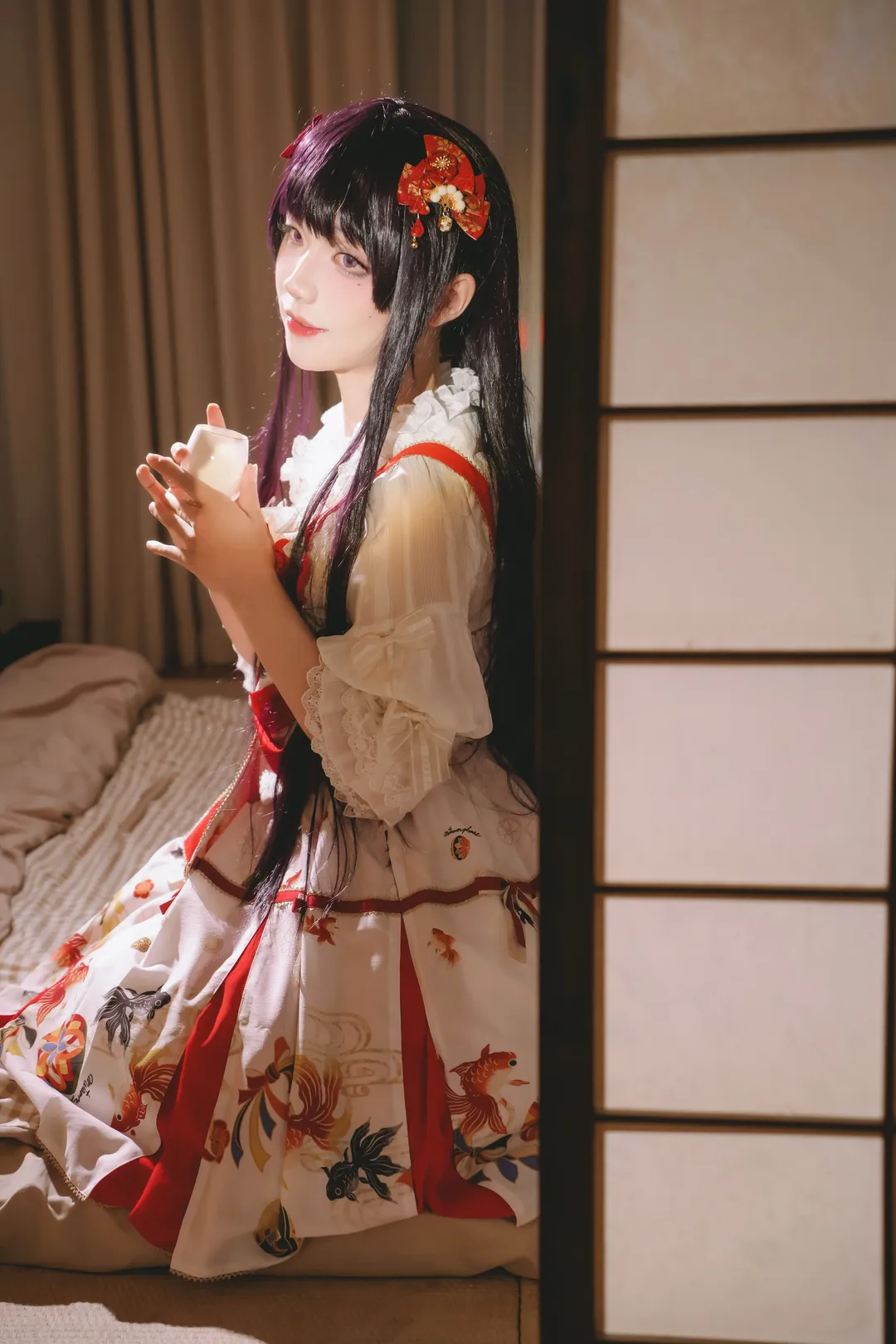 五更瑠璃 コスプレ, 俺の妹がこんなに可愛いわけがない, 和風, 少女写真, 黒猫 - 4枚目