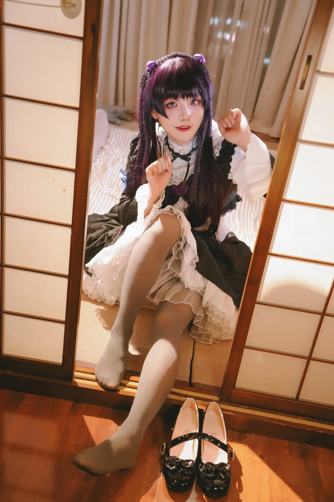 氛围感, 洛丽塔, 少女写真, 黑猫cos, 五更琉璃
