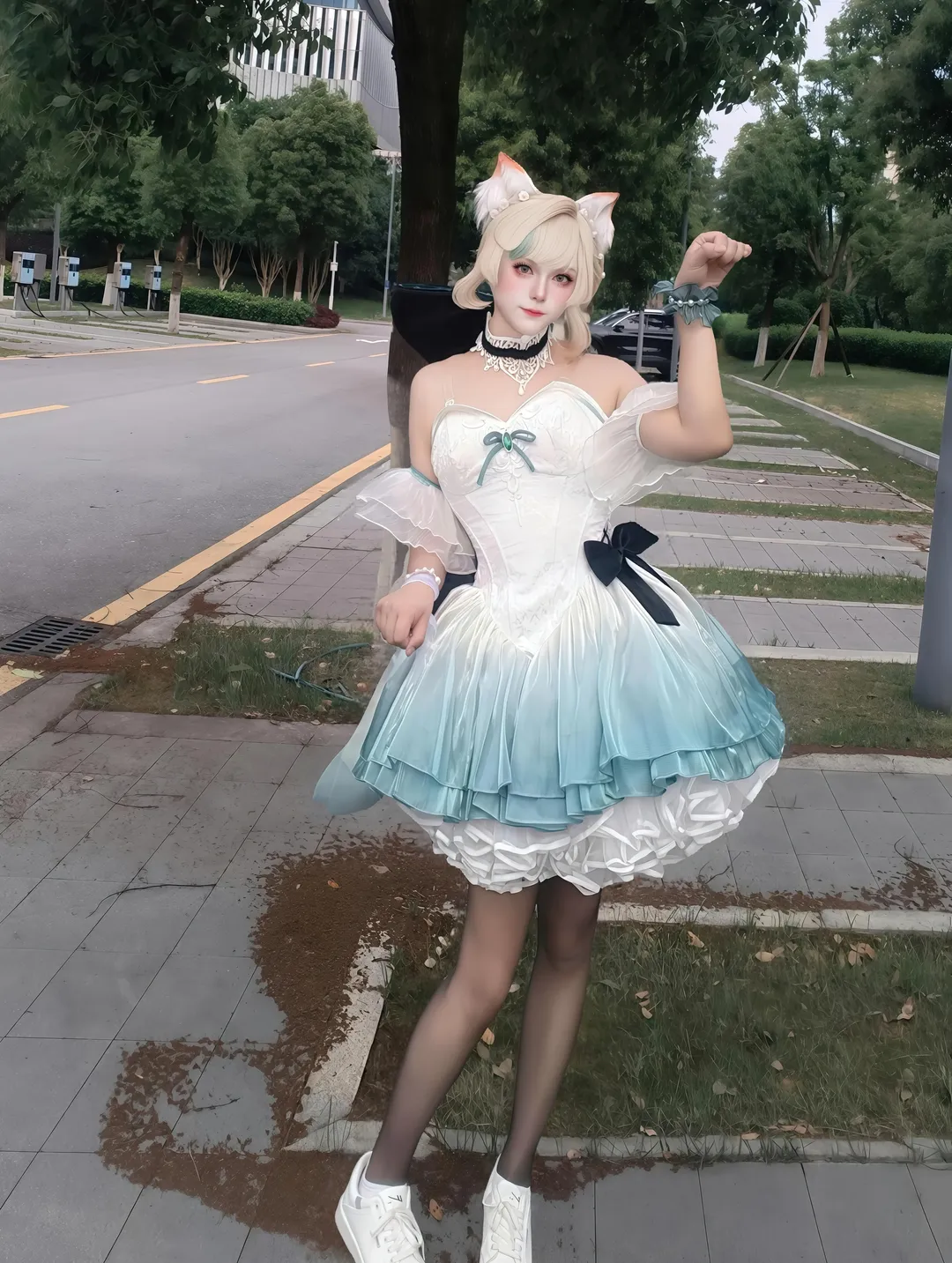 原神, リネット コスプレ, スズランのワルツ, コスプレコーディネート, ACG屋外ロケーション - 1枚目