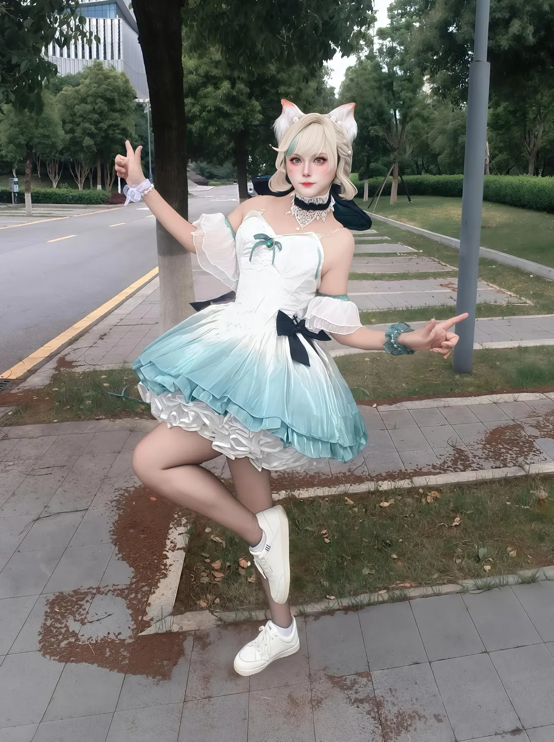 原神, リネット コスプレ, スズランのワルツ, コスプレコーディネート, ACG屋外ロケーション - 11枚目
