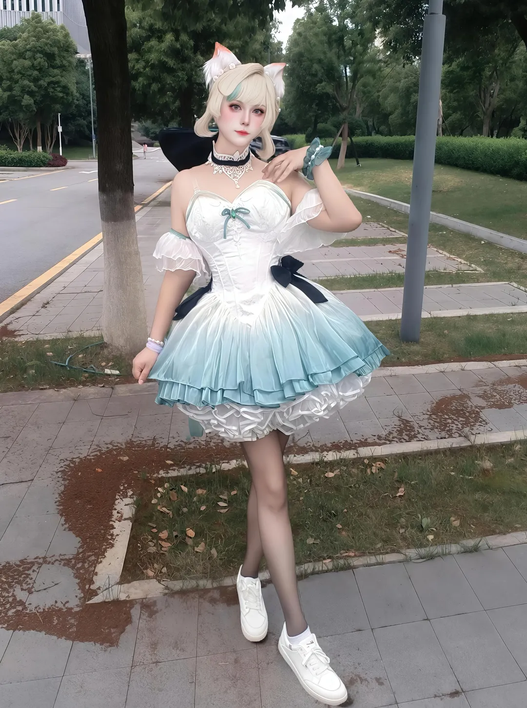 原神, リネット コスプレ, スズランのワルツ, コスプレコーディネート, ACG屋外ロケーション - 12枚目