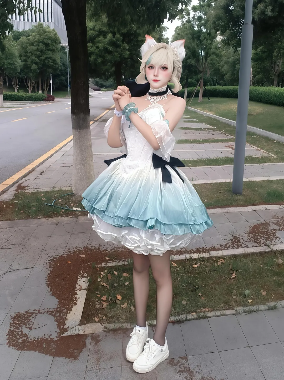原神, リネット コスプレ, スズランのワルツ, コスプレコーディネート, ACG屋外ロケーション - 13枚目
