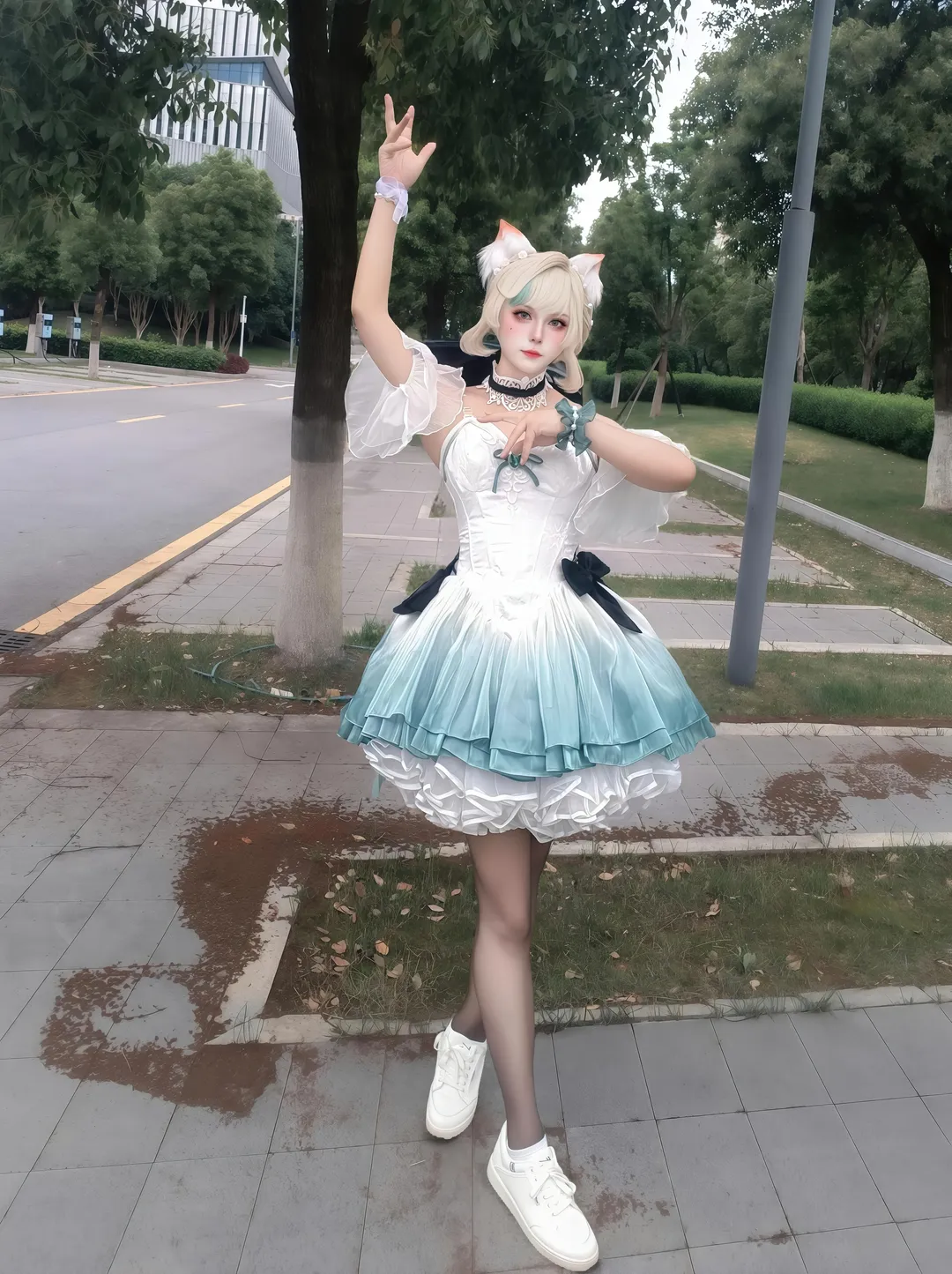 原神, リネット コスプレ, スズランのワルツ, コスプレコーディネート, ACG屋外ロケーション - 15枚目