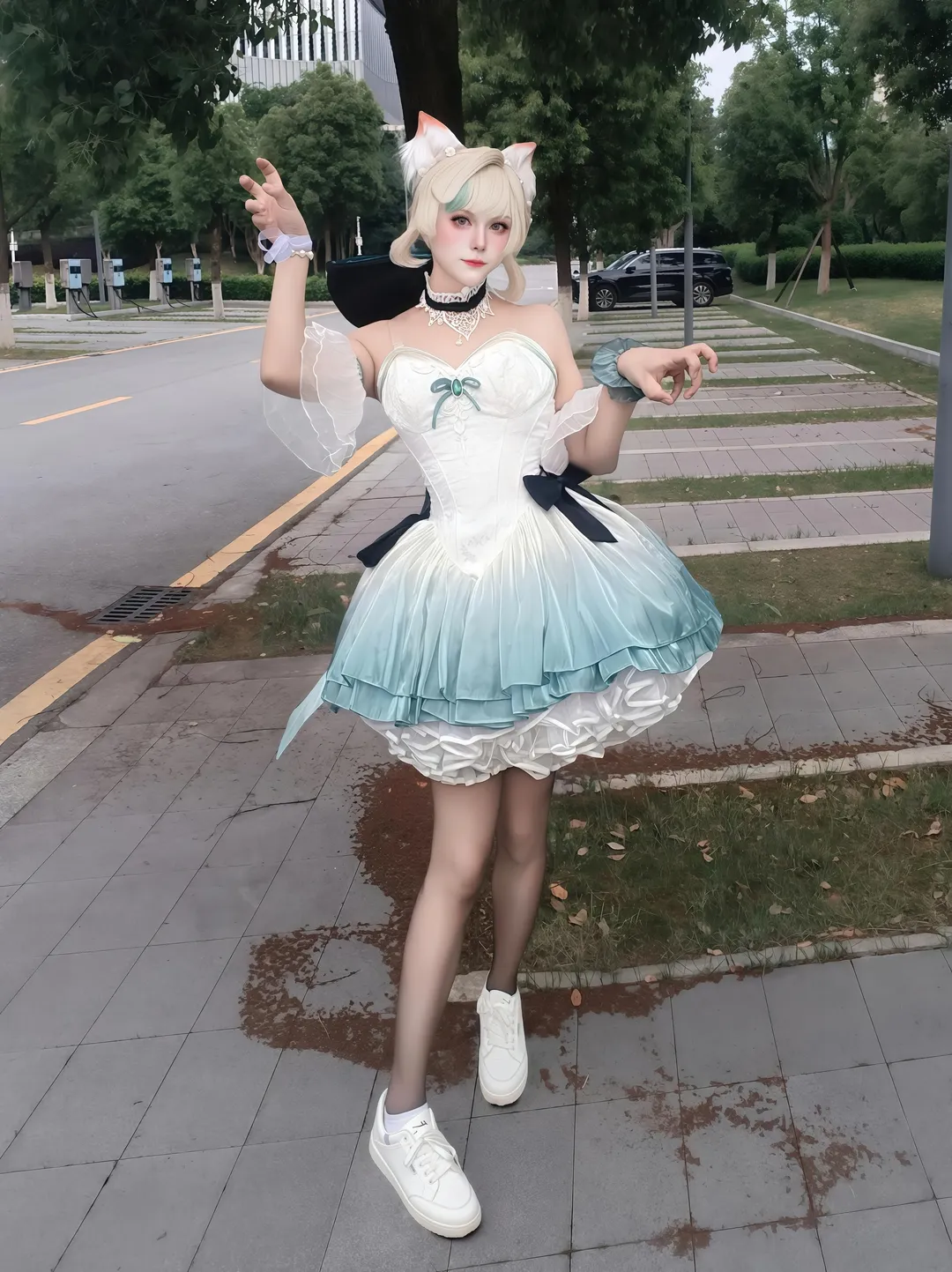原神, リネット コスプレ, スズランのワルツ, コスプレコーディネート, ACG屋外ロケーション - 6枚目