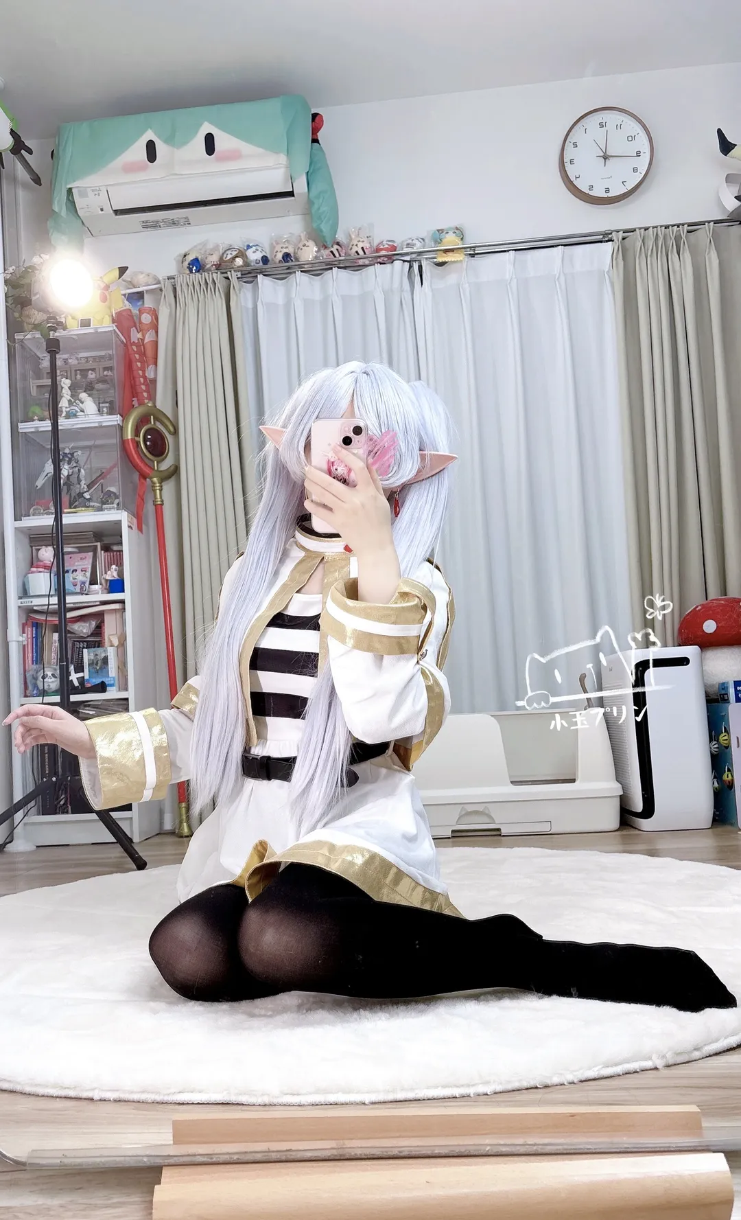 二次元, cosplay, 葬送的芙莉莲, 芙莉莲cos, 对镜自拍 - 第3张