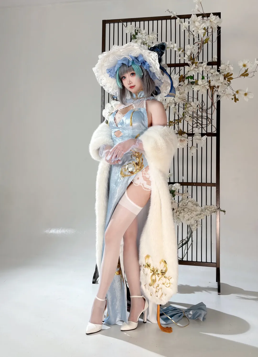 柴郡cos, 碧蓝航线, 爪爪匣子, cosplay穿搭, 柴郡旗袍