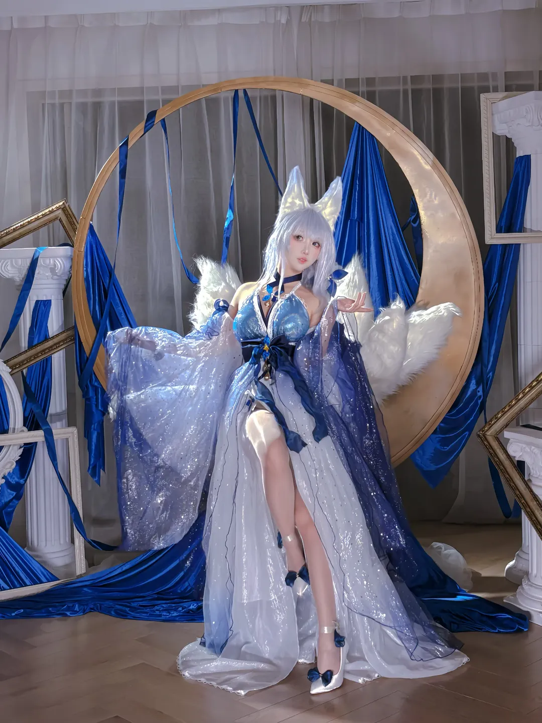 碧蓝航线, 信浓cos, 碧蓝航线cosplay, 兽耳cosplay, 礼服cos