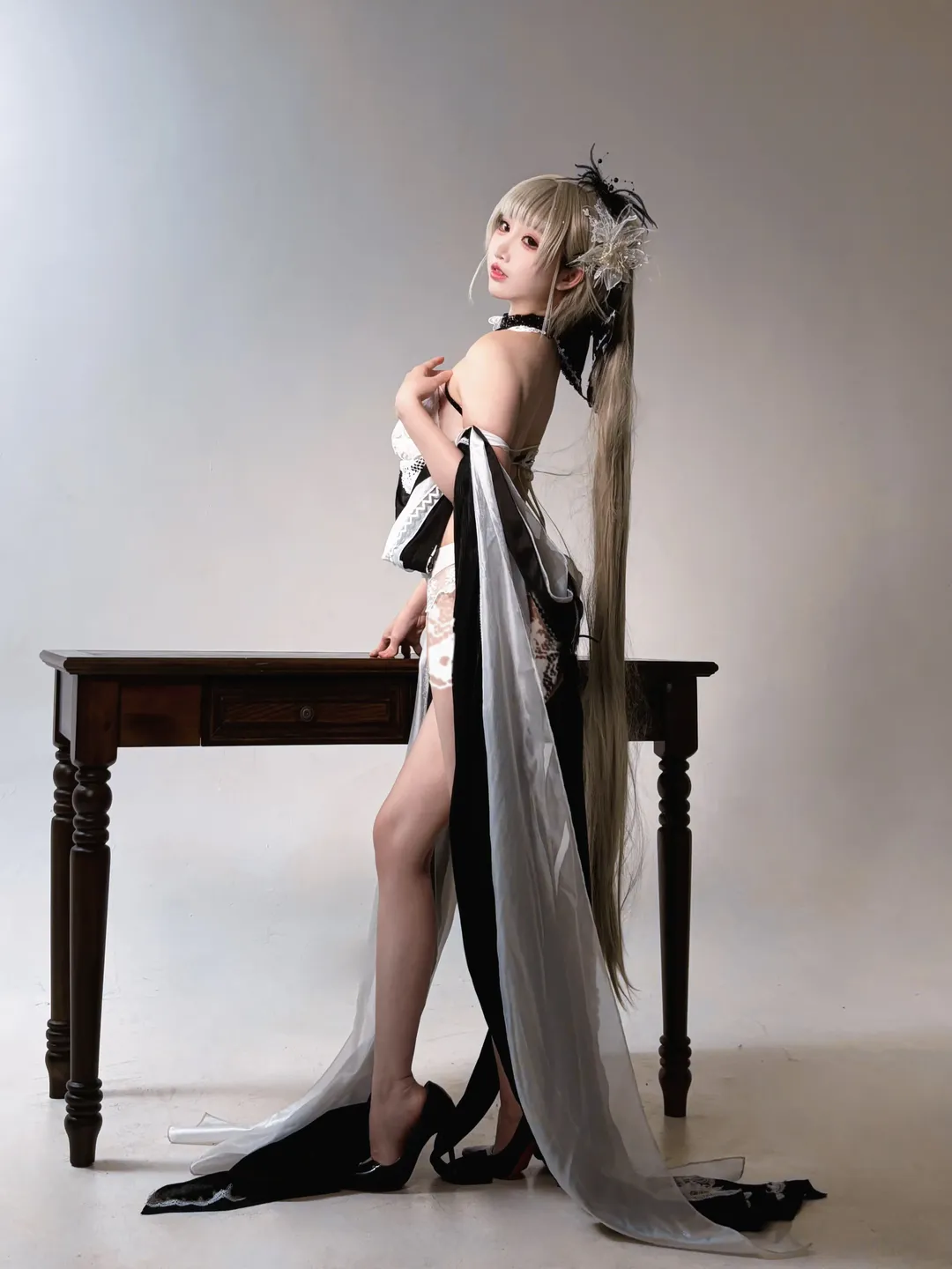碧蓝航线, 蕾丝礼服, 摄影棚拍摄, 可畏cos, 同人服饰 - 第1张